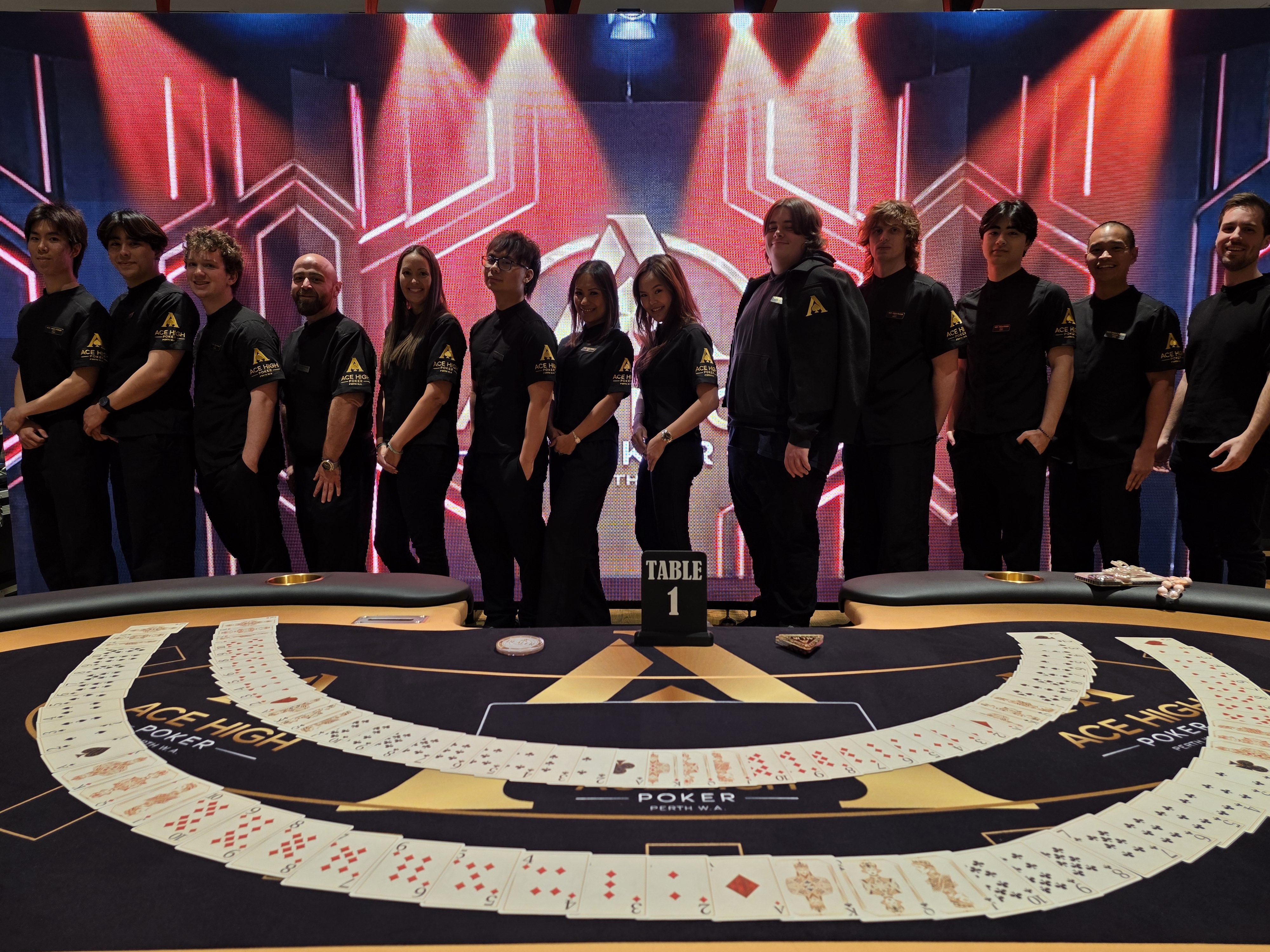 The Ace High Poker leadership and operations team